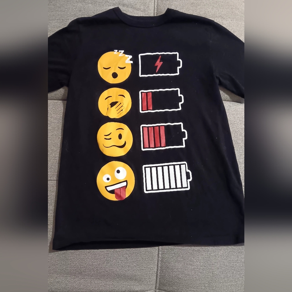 3 For $13💛Black Emoji T Shirt